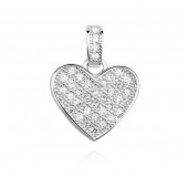 Pandantiv argint inima cu pietre DiAmanti Z0516-DIA